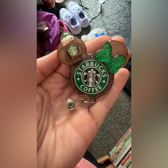 Starbucks Accessories - Starbucks Coffee Badge Reel with Green and Brown Accents